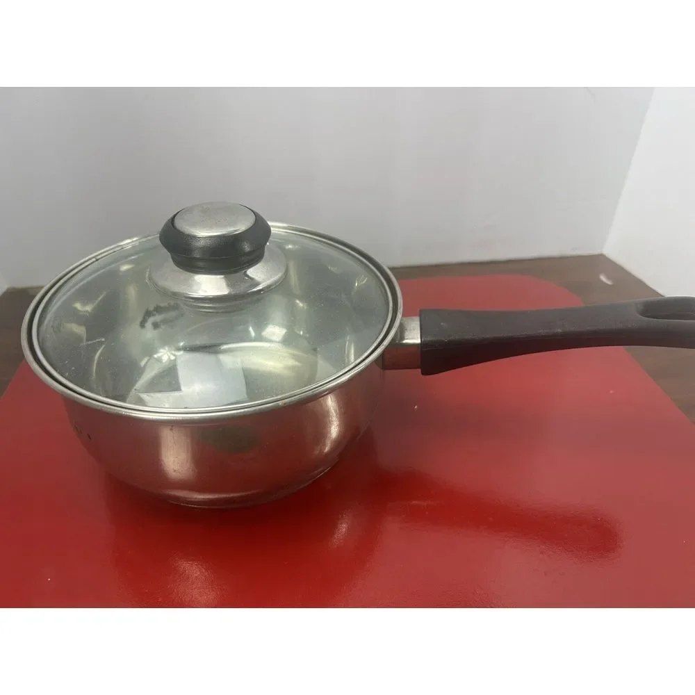 KittAmor Sauce Pan/Pot With Vented‎ Lid Stainless Steel Handle